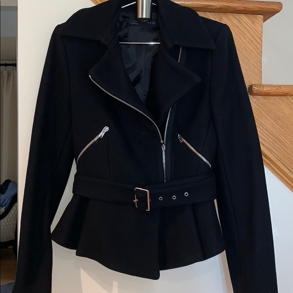 Zara belted wool jacket - Picture 1 of 5